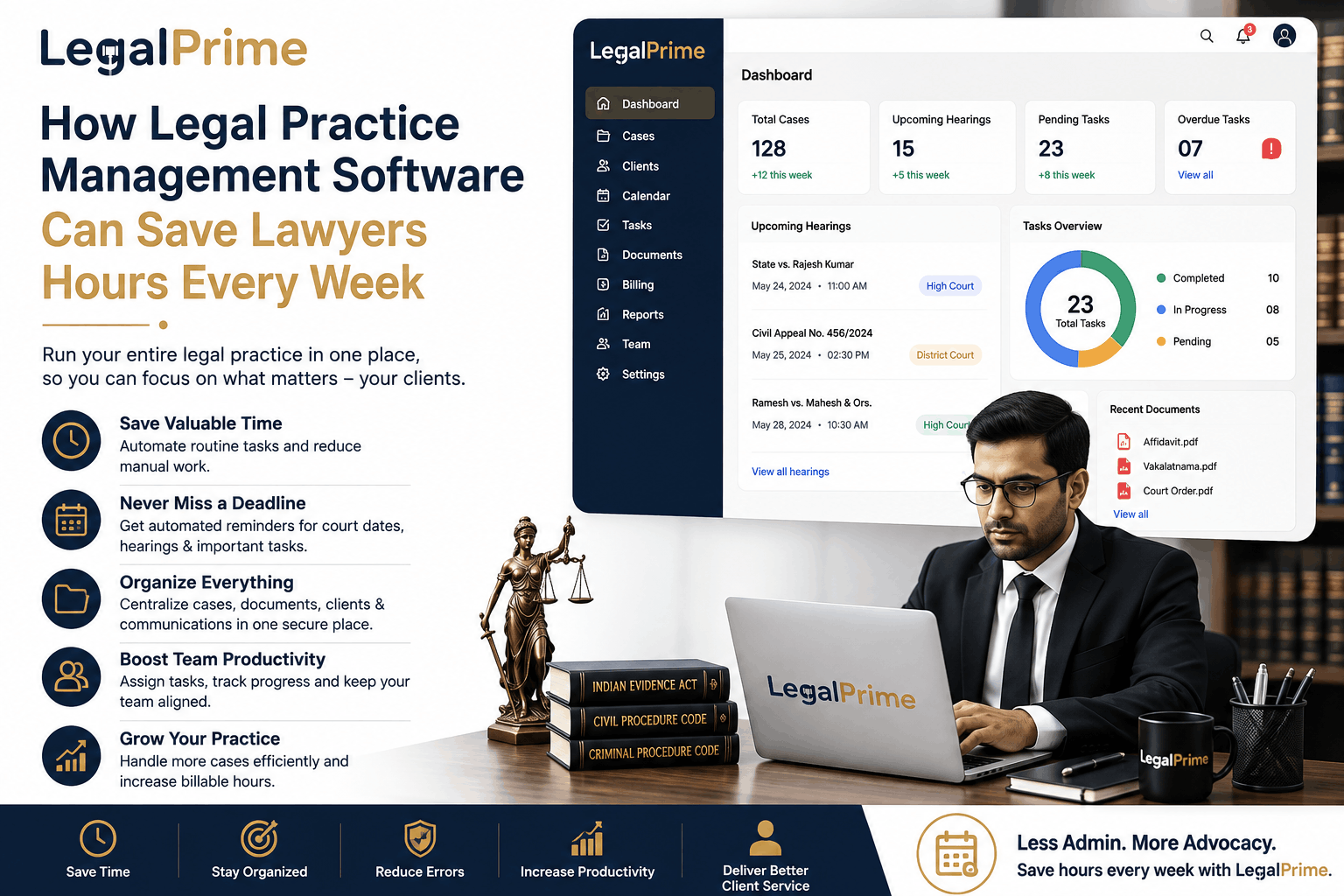 How Legal Practice Management Software Can Save Lawyers Hours Every Week — illustration 1